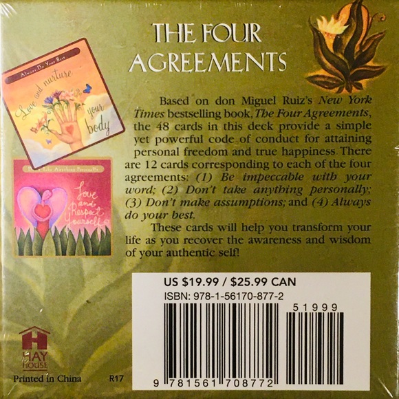 THE FOUR AGREEMENTS 48-CARD DECK BRAND NEW & SEALED! Don Miguel Ruiz Bestseller - Picture 2 of 7